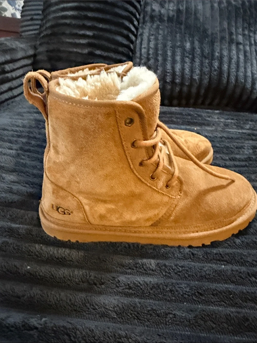 UGG Chestnut Suede Lace-Up Boot